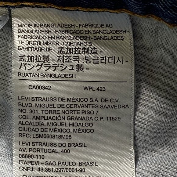 Levis 550 Jeans Mens 34x34 Blue Relax Fit Straight Workwear Demin Causal - Picture 9 of 15